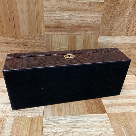 Brown Faux Leather Watch Box and Jewelry Organizer - Picture 8 of 11